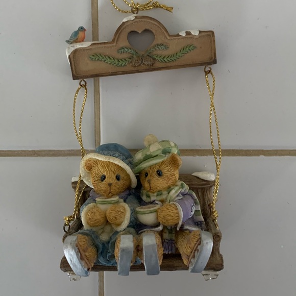 Set of 2 Bradford Exchange Collectable Teddy Bear Ornaments (1999) - Picture 4 of 12